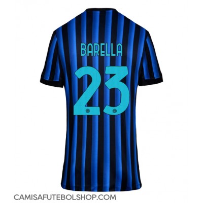 Camisa de time de futebol Inter Milan Nicolo Barella #23 Replicas 1º Equipamento Feminina 2025-26 Manga Curta Camisa de time de futebol Inter Milan Nicolo Barella #23 Replicas 1º Equipamento Feminina 2025-26 Manga Curta